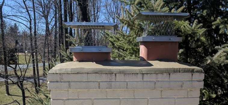 painted chimney cap after